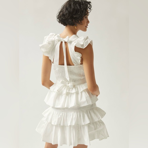 Ruffled halter Mini Dress. NWT! Size L. - Picture 2 of 12